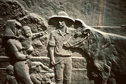 Detail of a relief image at Gyokusen-ji in Shimoda