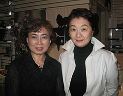 Saori Kawano and Taeko Takigami, founders of the New York-based Gohan Foundation
