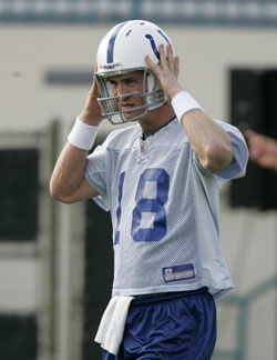 Colts quarterback Peyton Manning