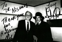 Dr. Eugene Aksenoff and Michael Jackson