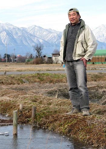 Organic farmer Masahiro Hosoi