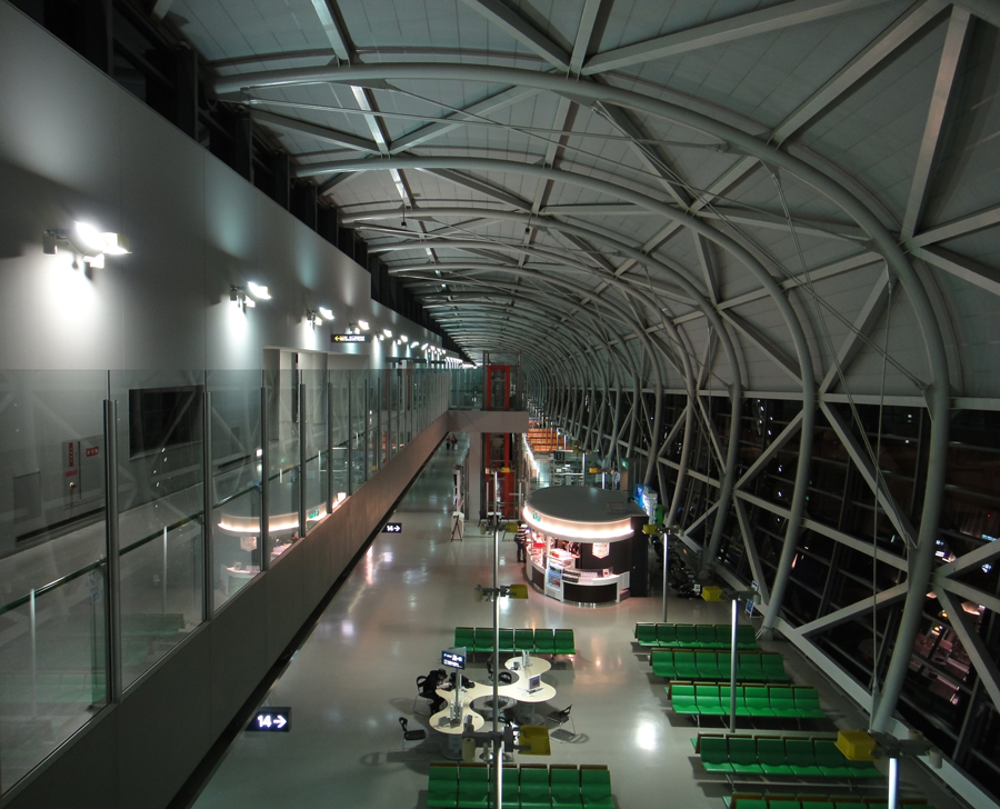 Night Arrival, Kansai International Airport, Osaka