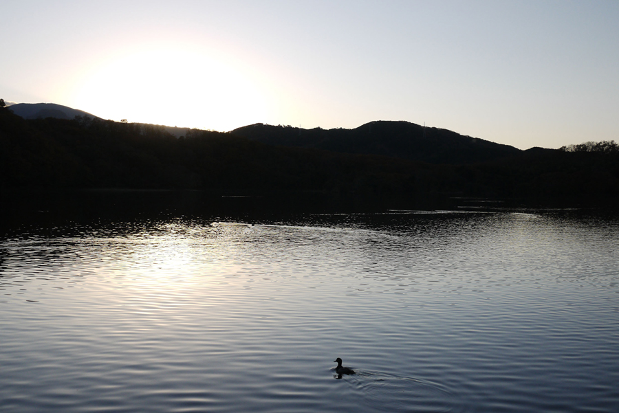 A time of twilight, Lake Ippeki, Shizuoka Pref.