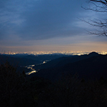 The lights of Tokyo from Mount Mitake