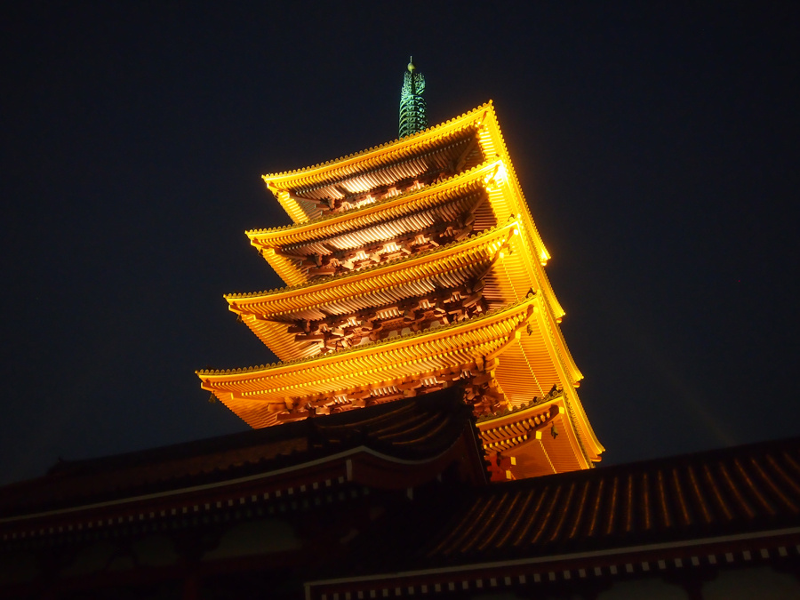 Five-storied pagoda at Senso-ji Temple, Tokyo