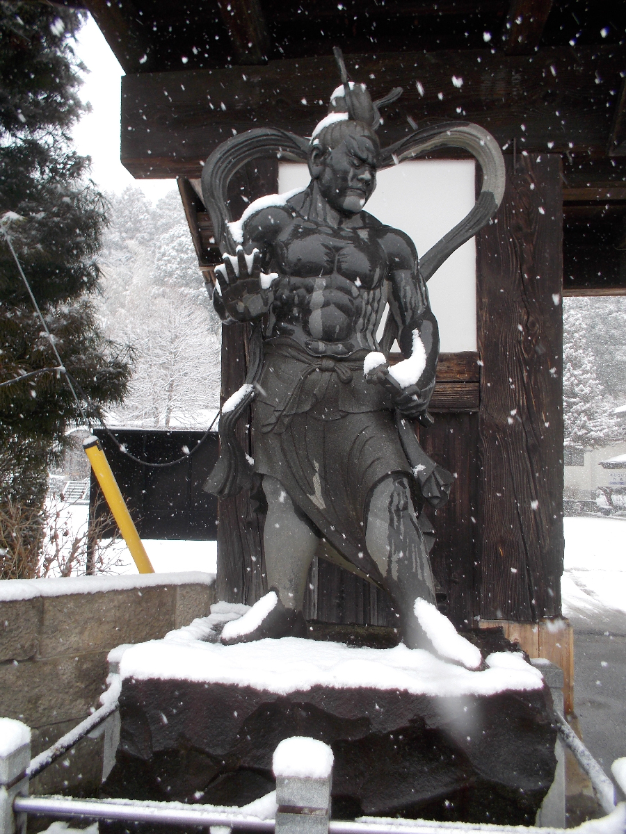 Snowy day at Koshinji, Otawara, Tochigi Pref.