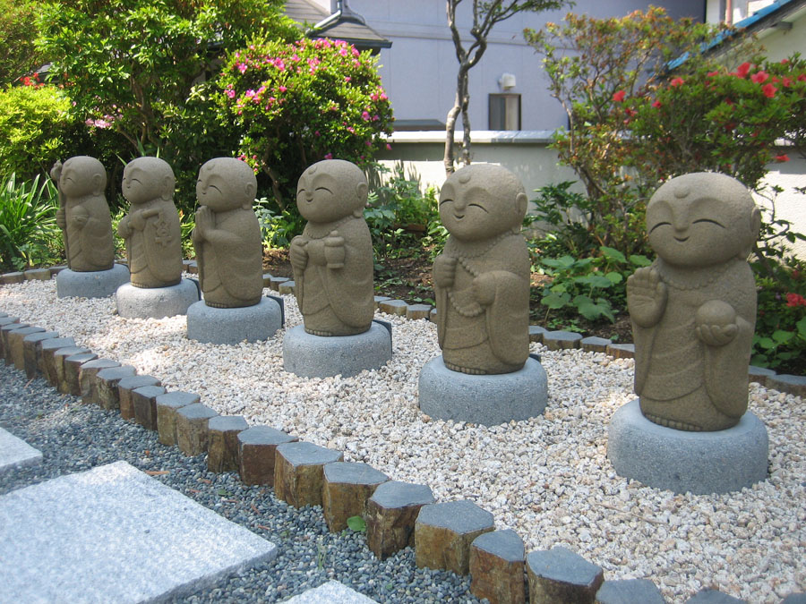 Six guardian deities of children in Ryuonji Temple, Numazu, Shizuoka Pref.