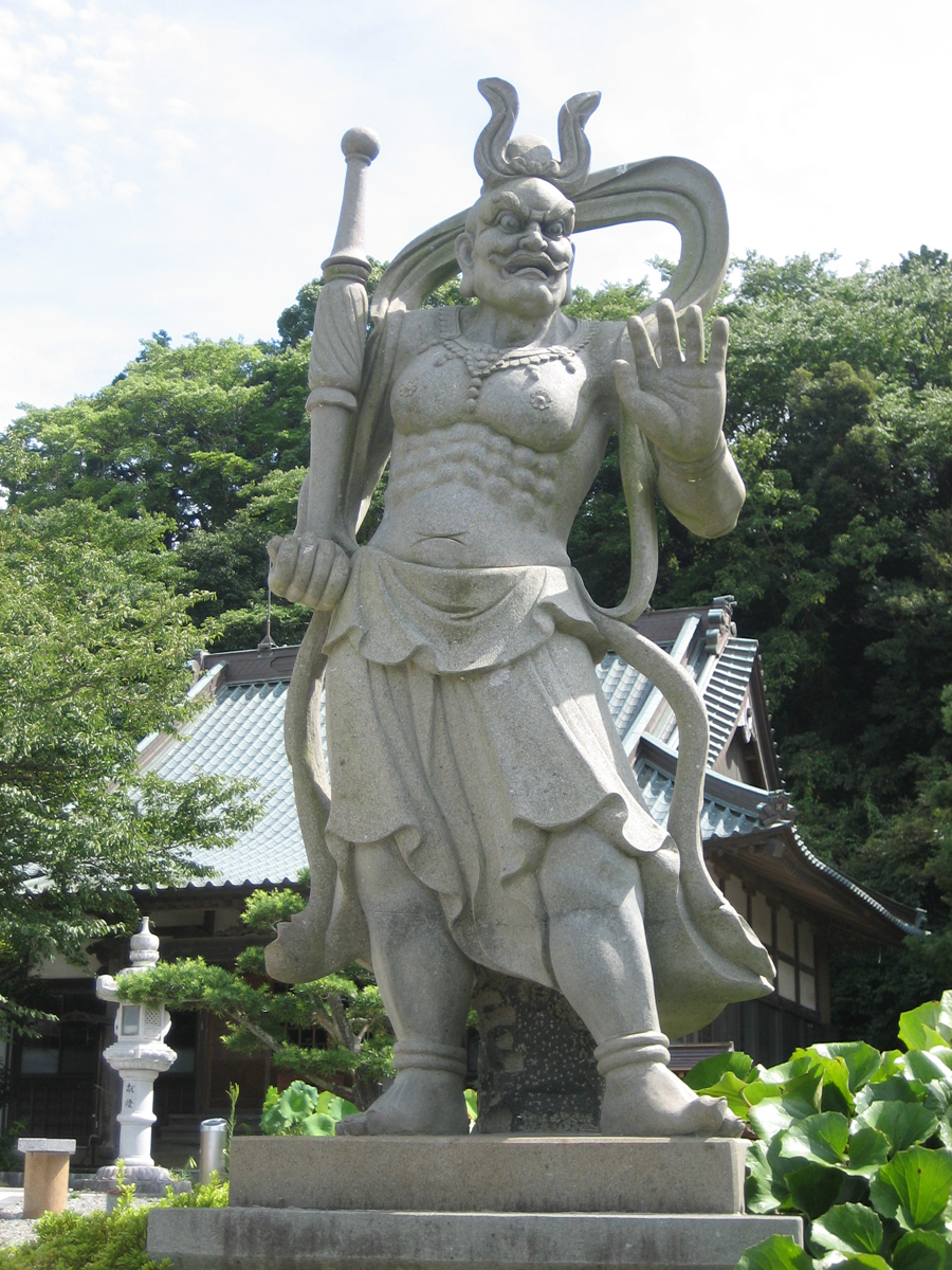 Stone statue of Deva King, Numazu, Shizuoka Pref.