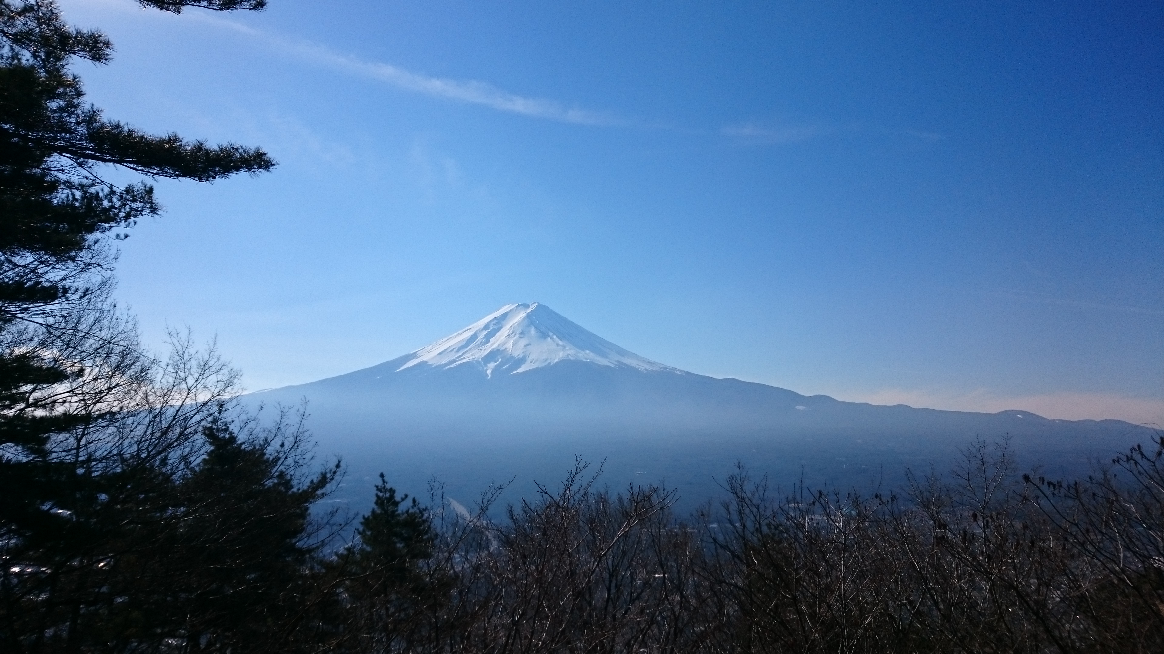 Mount Fuji from Lake Kawaguchiko, Yamanashi Pref.