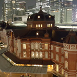 Awesome view of Tokyo Station Hotel from the roof garden of KITTE!