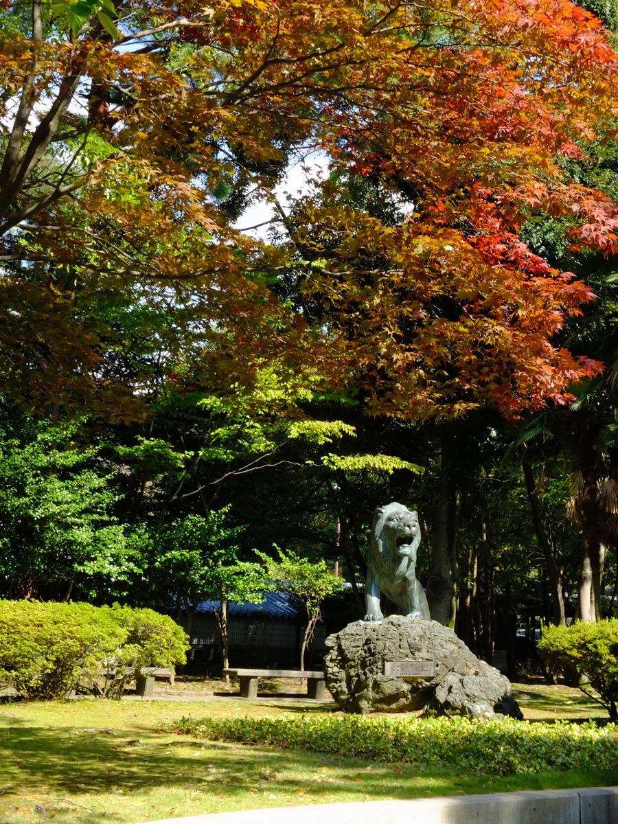 Lion at Hirosaka Ryokuchi Park, Kanazawa, Ishikawa Pref.