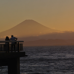 Mount Fuji from Enoshima, Kanagawa Pref.