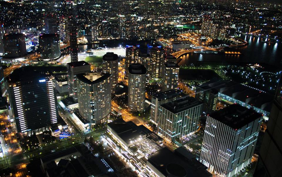 View from Yokohama Landmark Tower, Kanagawa Pref.