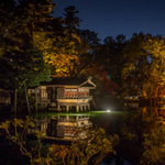 Magical Kasumiga Pond on autumn evening, Kanazawa, Ishikawa Pref.