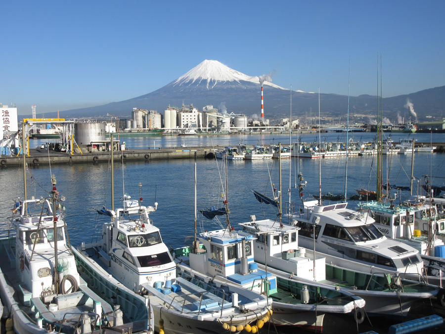 Mount Fuji from Tagonoura Port, Fuji, Shizuoka Pref.