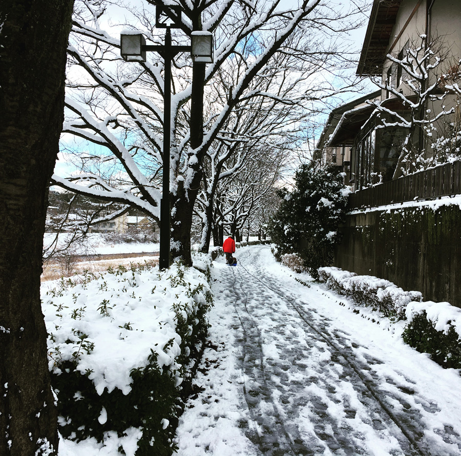 Long white road, Kanazawa, Ishikawa Pref.