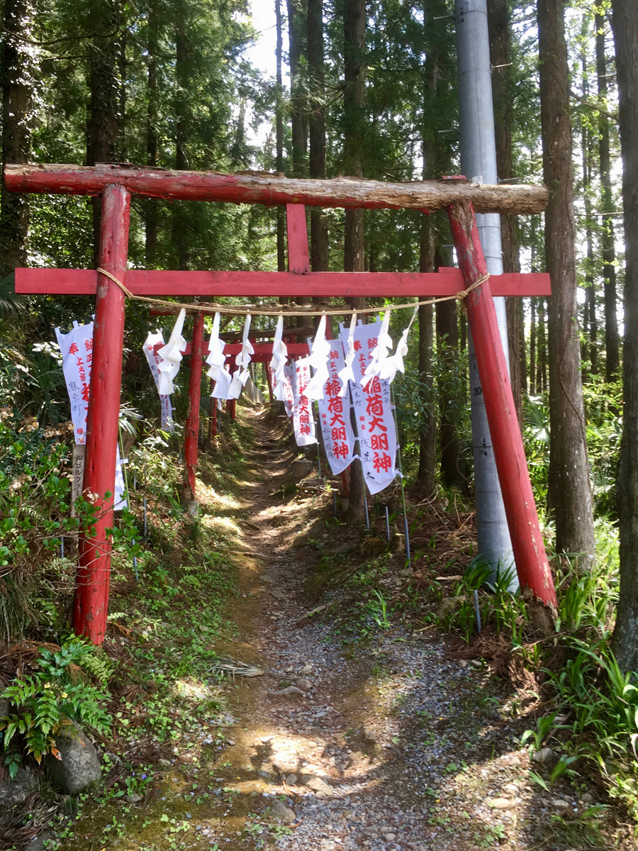 Hillside trail at temple, Chichibu, Saitama Pref.