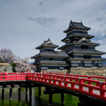 Matsumoto Castle is known as the "Crow Castle" because of its black color, Nagano Pref.