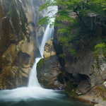 Silky waterfall at Shosenkyo Gorge, Kofu, Yamanashi Pref.