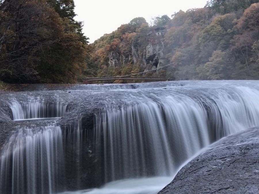 Beautiful autumn at Fukiware Falls, Gunma Pref.
