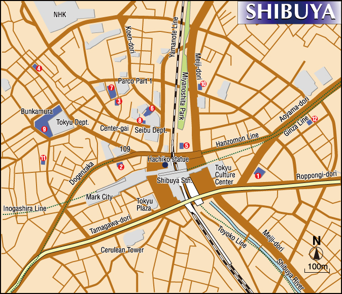 Tokyo: Map to Shibuya Area Movie Theaters | The Japan Times Online