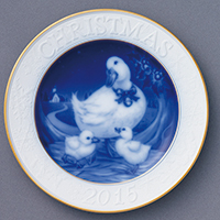 2015 Christmas plate featuring ducks by Okura Art China ¥19,440 (tax included)