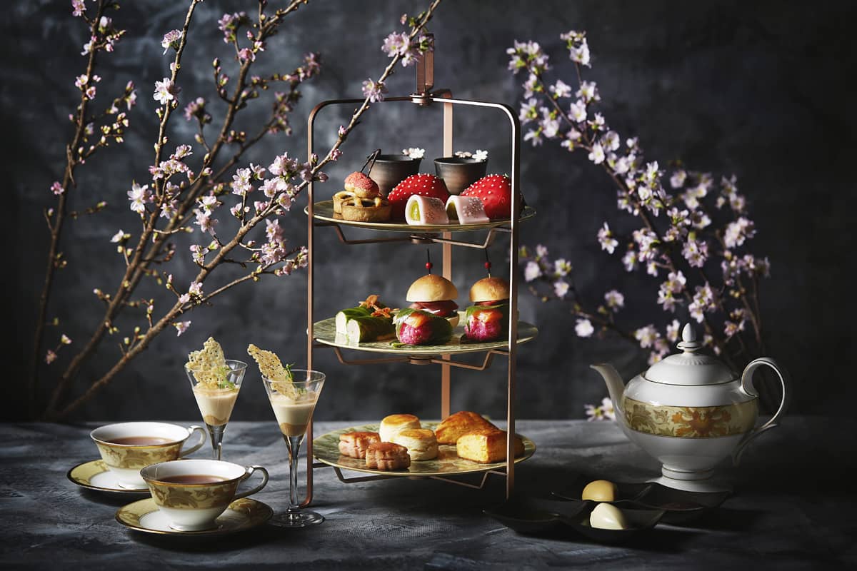 Springtime dining decked out with cherry blossoms