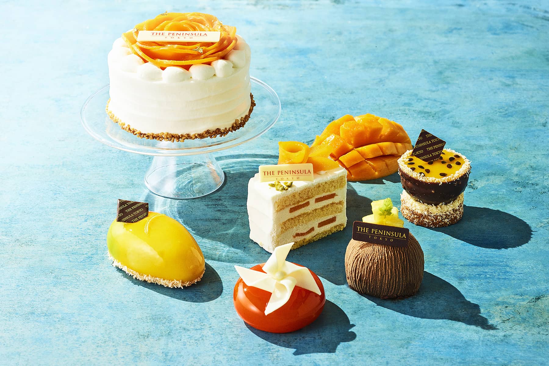Confections and afternoon tea basked in tropical zest and colors