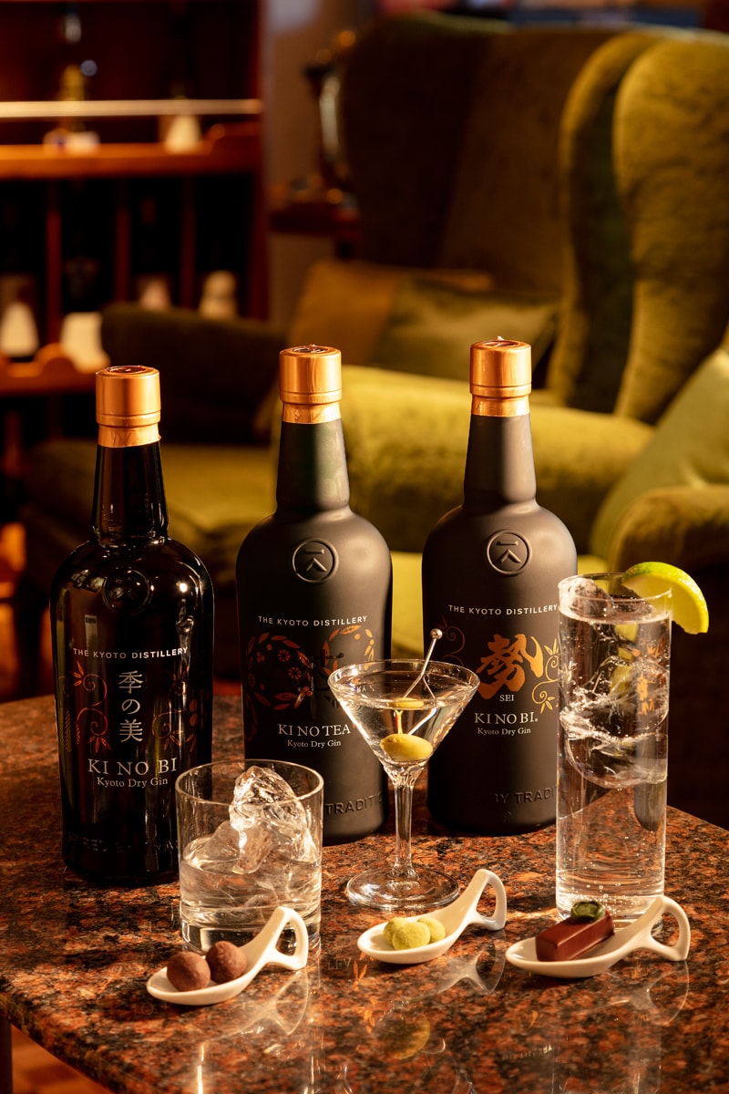 A selection of Japanese craft gin and delectable chocolate pairings.