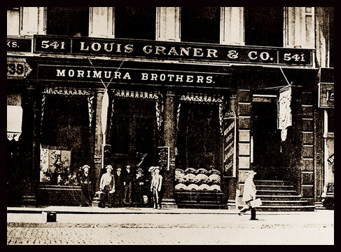 Morimura Brothers store on Broadway in New York (1884-1890). Morimura-gumi sent Toyo Morimura to establish its business hub in the United States in 1876.
NORITAKE CO., LIMITED