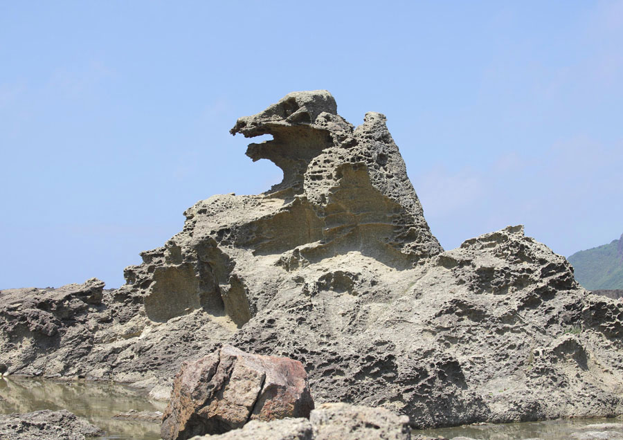 Godzilla Rock, Oga Peninsula, Akita Pref.