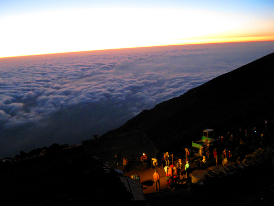 Daybreak on Mount Fuji
