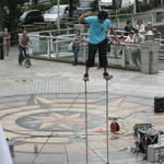 A street entertainer, Minatomirai, Yokohama