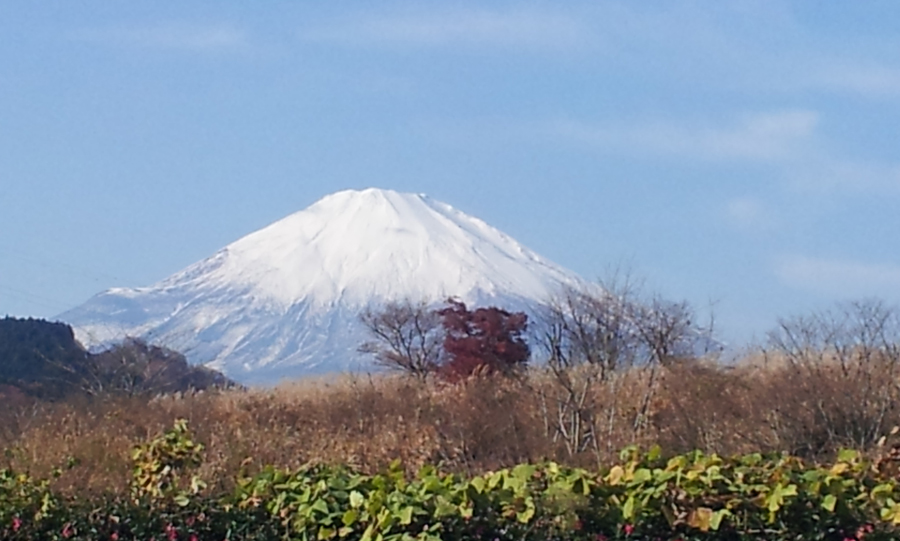 Mount Fuji with snow, Susono, Shizuoka Pref.
