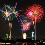 Splashing Fireworks, Hanabi Music, Odaiba, Tokyo