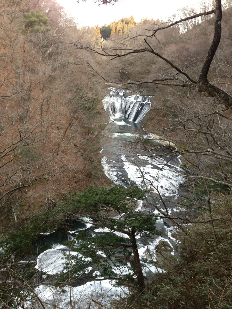 Frozen Fukuroda Falls, Ibaraki Pref.