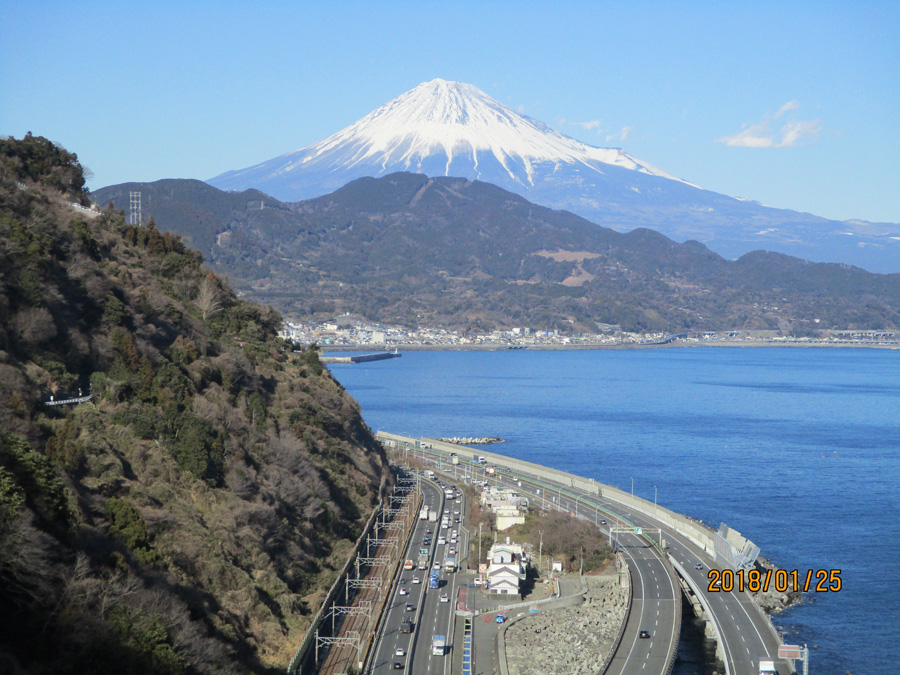 Mount Fuji from Satta Pass, Yui, Shizuoka Pref.