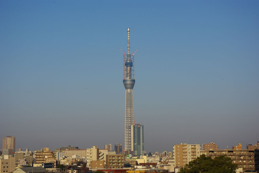 Here comes Musashi (634), Tokyo Sky Tree