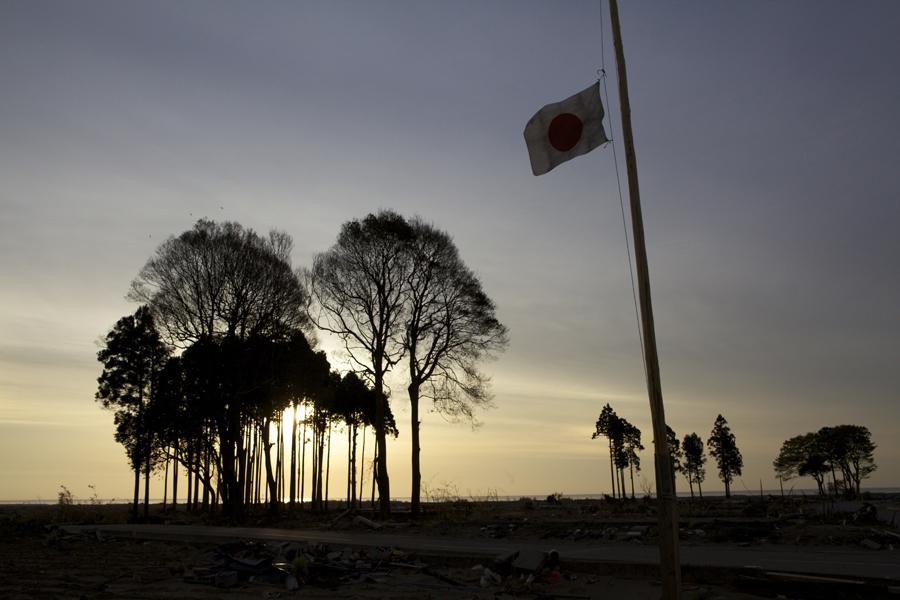 After tsunami, Minami Soma, Fukushima Pref.
